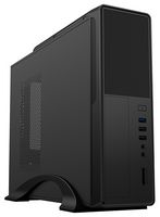 S014B - SFF Micro ATX PC Tower Case with 300W PSU, Black