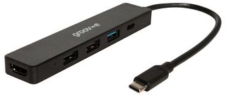 GVPC10BK - USB-C Multiport Hub, USB-C to 3x USB-A, 1x USB-C, HDMI