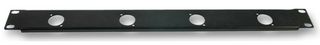 PSG03716 - 1U 19" Rack Panel Punched for 4x XLRs