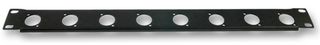 PSG03789 - 1U 19" Rack Panel Punched for 8x XLRs - Unloaded