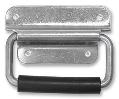 H1030ZR - Un-Sprung Surface Chest Handle with Rubber Grip, PennBrite