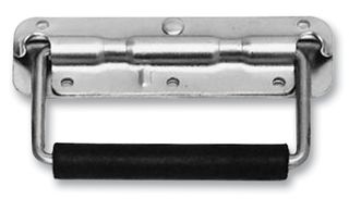 H1053K - Sprung Surface Handle with 19mm Grip, Black