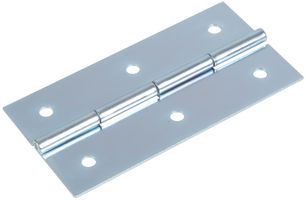 P1300/100P - Piano Hinge 100mm Zinc - Punched on 3" (76.2mm) Centres