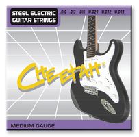 G884B - Steel Electric Guitar Stings - Medium Gauge