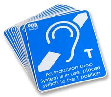 TEAR - Induction Loop System In Use Stickers - 10 Pack