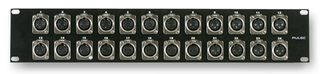 PLS00025 - 2U Rack Panel with 24x XLR Panel Sockets