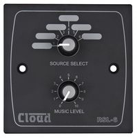RSL-6B - Remote Music Source Select and Level Control Panel, Black