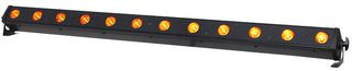LEDJ67B - Slimline 12Q5 Batten 12 x 5W RGBA LED Bar, Black