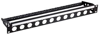 R2269/1UK-12 - 19" Rack Panel Punched for 12 D Series Connectors - 1U