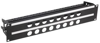 R2269-2UK-16 - 19" Rack Panel Punched for 16 D Series Connectors - 2U