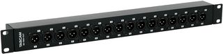 BO-16DX/OUT - Rack Mount D-Sub Adaptor to 16x 3 Pin XLR
