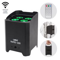 LEDJ353 - 4x8W Rechargeable LED W-DMX Uplighter RGBA with IR, White