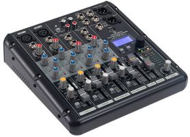 YOUMIX-202 MEDIA - 6 Channel Audio Mixer with FX, BT & Media Player
