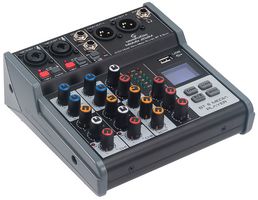 MIOMIX 202M - 4 Channel Audio Mixer with BT, USB & Digital Echo