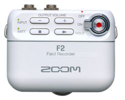 F2(W) - Field Audio Recorder 32-bit with Lavalier Mic, White