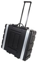 ABS-4UTR - 19" Rack ABS Flight Case with Trolley Handle and Wheels- 3U