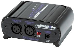 ART-PHANTOM2PRO - 2 Channel Phantom Power Supply +48V