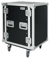 CR216BLKMW - 16U 19" Rack Flight Case 45cm with Wheels