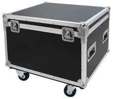 SL20BLKW - 6U 19" Rack Flight Case 35cm with Wheels