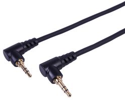 PLS00640 - 3.5mm 90 Degree Right Angle Stereo Jack Lead, 0.5m