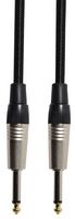 190.371UK - Retro Braided Guitar Lead, Plug to Plug, 3m, Black