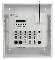 SA240 - 953.150UK - 100V Secure Wall Public Address Mixer Amplifier with UHF Microphone and Media Player, 240W