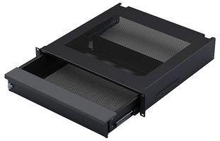 EX-6302B - 19” Rack Mountable 2U Security Vented Laptop / Tablet Drawer