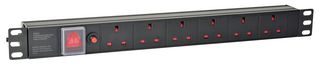1U-PDU-6UK - 19" Rackmount Power Distribution Unit / DPU, 6 Gang UK