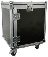 RACK:12UX - 12U  19" Equipment Rack Flight Case with Wheels