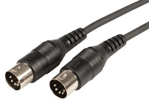 MIDI300 - 5 Pin DIN MIDI Plug to 5 Pin DIN MIDI Plug Lead, 3m