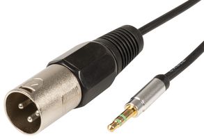MP3-XLR - 3.5mm Stereo Jack Plug to 3 Pin XLR Plug, 1.5m