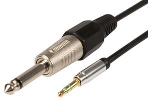 MP3-JK - 3.5mm Stereo Jack Plug to 6.3mm Mono Jack Plug, 1.5m