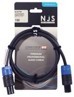 NJS750 - 2 Pole Speakon Plug to 2 Pole Speakon Plug Loudspeaker Lead, 1m