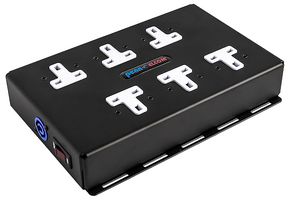 PDU16-6UK - 20A AC Pro Stage and Truss Mount Plug Board
