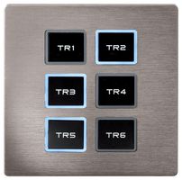 WALL PANEL FOR TR-512 SILVER - Wall Panel Remote for TR-512 Install / Pocket, Silver