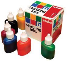 MI25/6/A - Marbling Ink, 6 x 25ml Assorted Colours