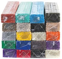 10103/20/A - Colour Clay Children's Non-drying Oil-based Modelling Clay 500g - 20 Assorted Colours
