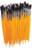 513-50 - Soft Pony Hair Watercolour Paint Brush - 50 Pack