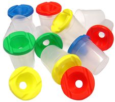 7018PL - Standard Paint Brush Waterpot with Lid