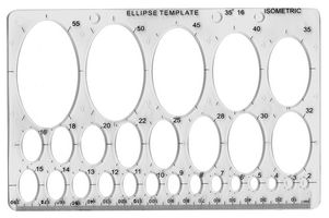 40018 - Ellipse Template Stencil
