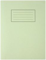 EX102 - 229x178mm Lined Green Exercise Book - 80 Pages