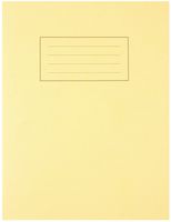 EX103 - 229x178mm Lined Yellow Exercise Book - 80 Pages