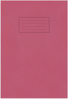 EX107 - A4 Lined Red Exercise Book - 80 Pages