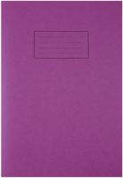 EX111 - A4 Lined Purple Exercise Book - 80 Pages