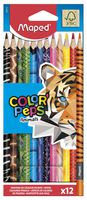 832212FC - Color'Peps Animals Colouring Pencils, 12 Pack