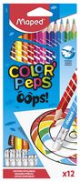 832812 - Color'Peps Oops! Erasable Colouring Pencils, 12 Pack