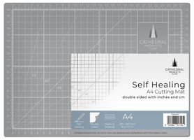 CMA4GY - Double Sided Self Healing Cutting Mat, A4 Grey