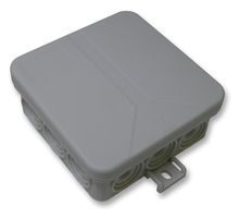 332­912 - IP55 Thermoplastic 12 Entry Junction Box Enclosure - 85x85x37mm