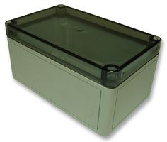 130-006 - IP66 Polycarbonate Enclosure with Transparent Lid - 180x110x90mm