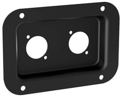 D0604K - Mounting Dish Punched for 2x XLR Connectors